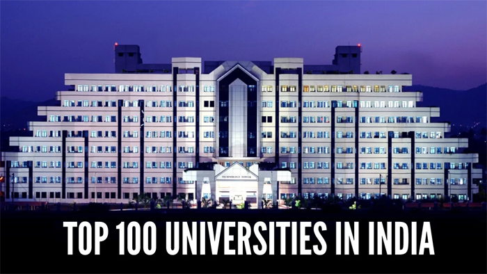 top 100 universities in the india